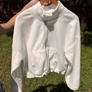 Old Navy| Women’s White Fuzzy Turtleneck Sweater| Relaxed Fit